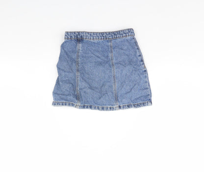 Preworn Girls Blue  Denim Mini Set Size 6 Years