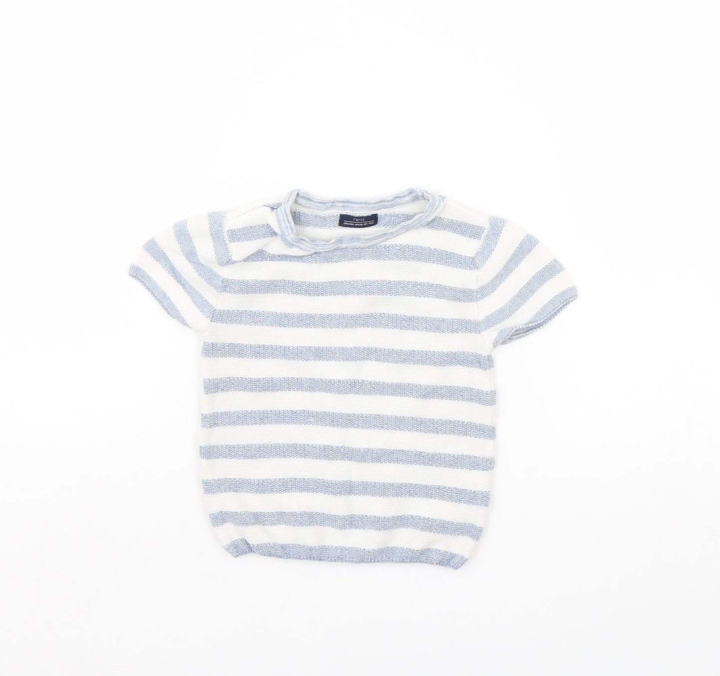 NEXT Baby White Striped  Pullover Jumper Size 6-9 Months