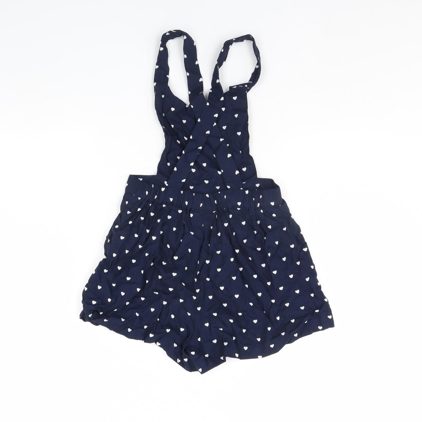 NEXT Girls Blue Polka Dot  Playsuit One-Piece Size 6 Years