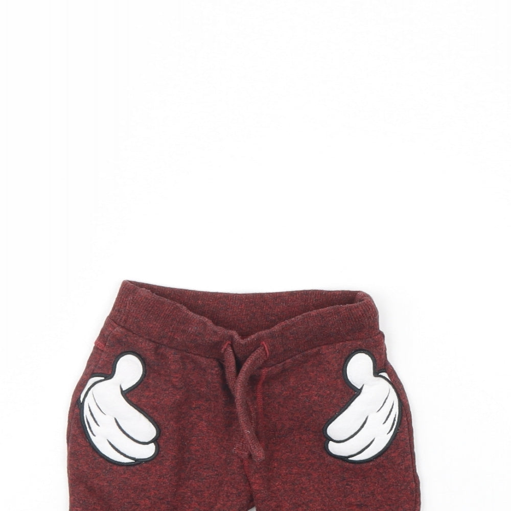 Disney Baby Baby Red   Jogger Trousers Size 0-3 Months  - Mickey and Friends