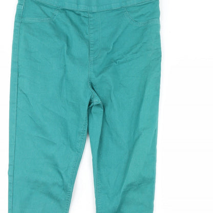 M&S Womens Green   Jegging Jeans Size 36 in L29 in