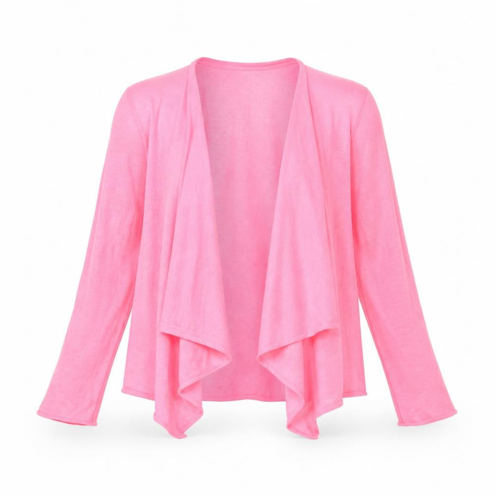 Front view of Next girls’ pink jacket, size 7, years
