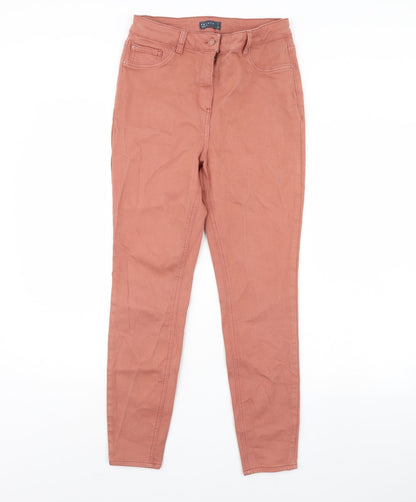 Womens UK Size 12 Papaya Regular Fit Skinny Pink Jeans