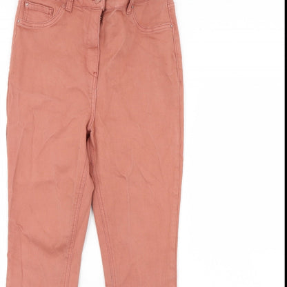 Womens UK Size 12 Papaya Regular Fit Skinny Pink Jeans