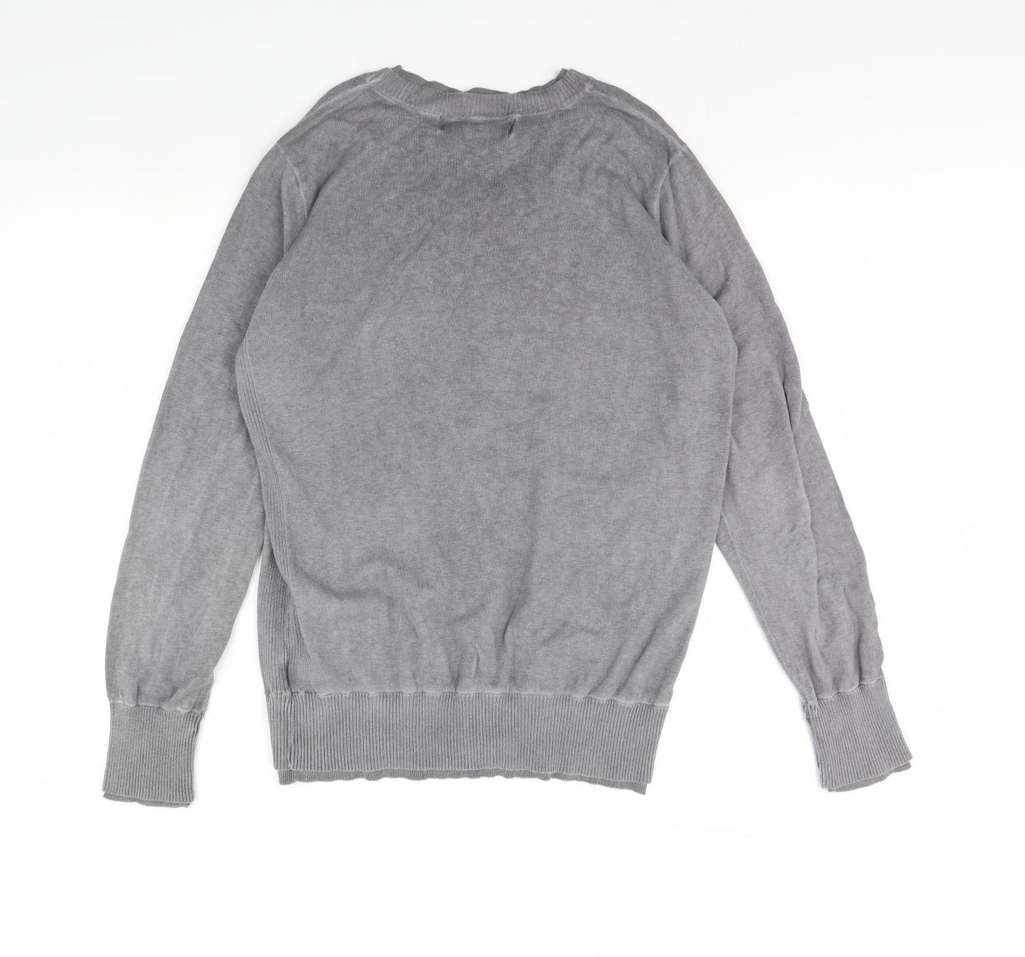 Label Lab Mens Grey   Pullover Jumper Size L