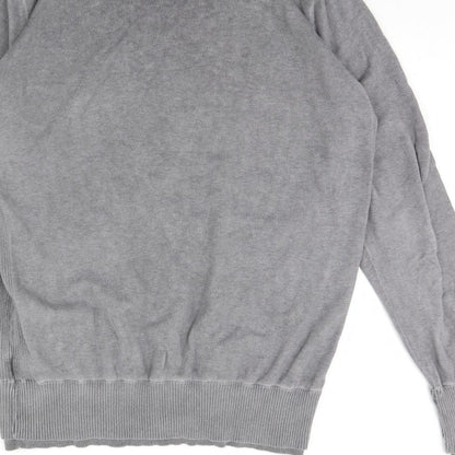 Label Lab Mens Grey   Pullover Jumper Size L