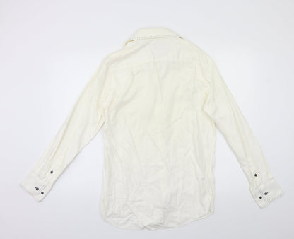 NEXT Mens White    Button-Up Size S