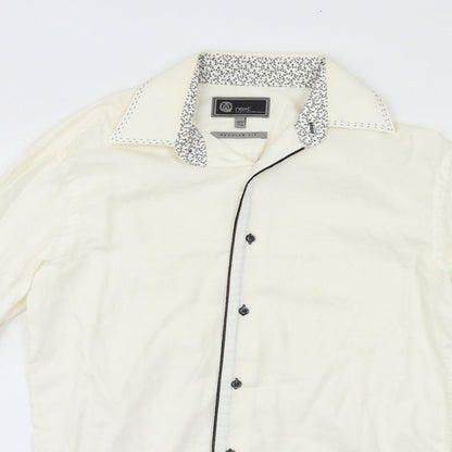 NEXT Mens White    Button-Up Size S