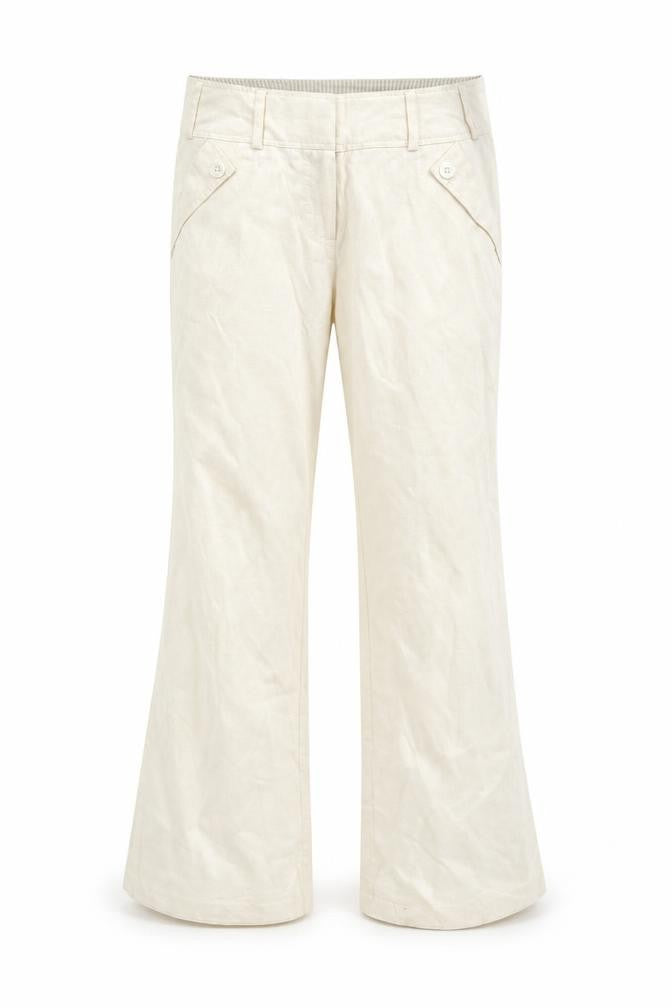Womens UK Size 8 New Look Regular Fit Sweatpants White Trousers