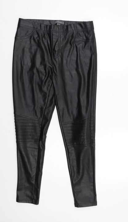 Womens UK Size 12 Primark Regular Fit Jegging Black Trousers