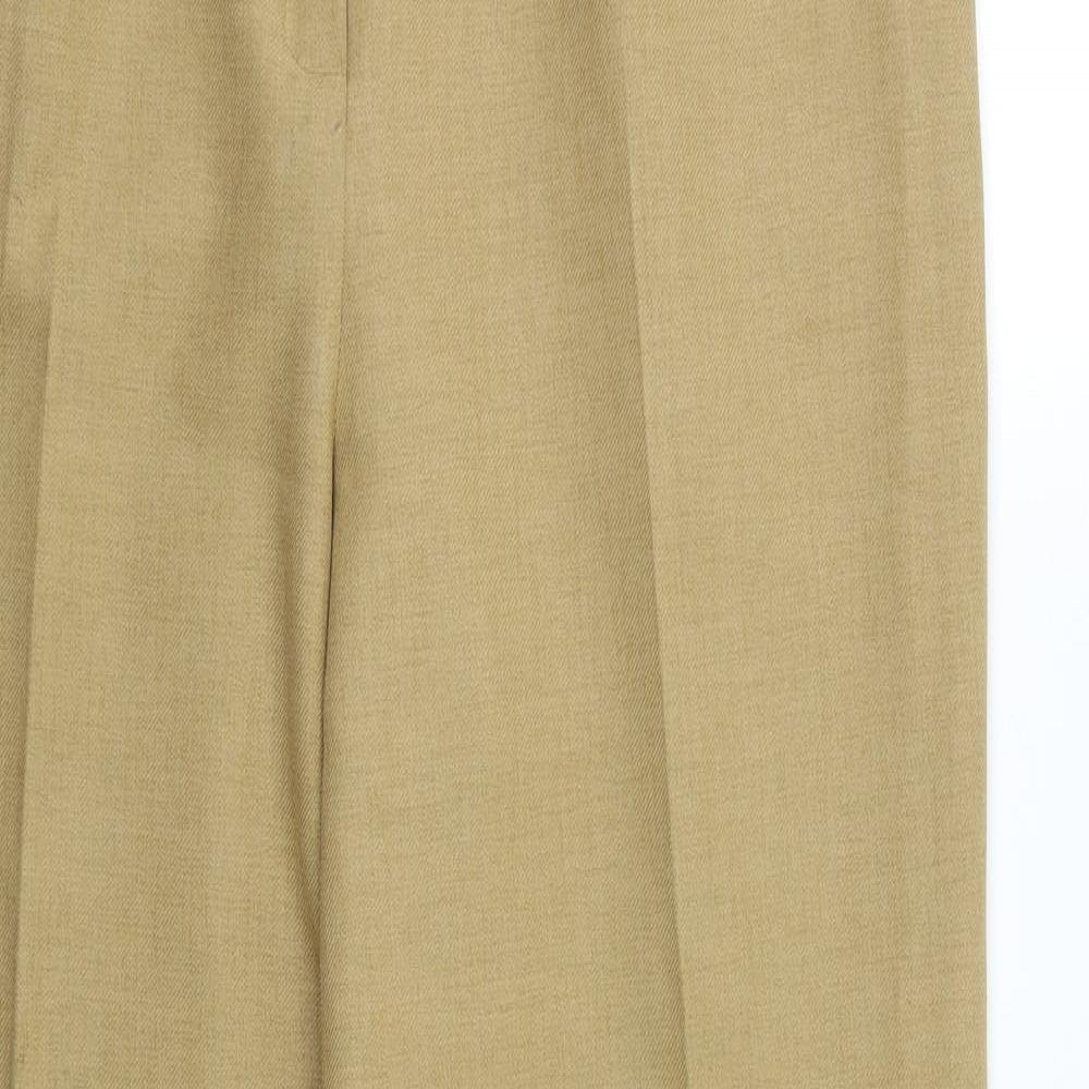 EWM Womens Beige   Dress Pants Trousers Size 16 L28 in