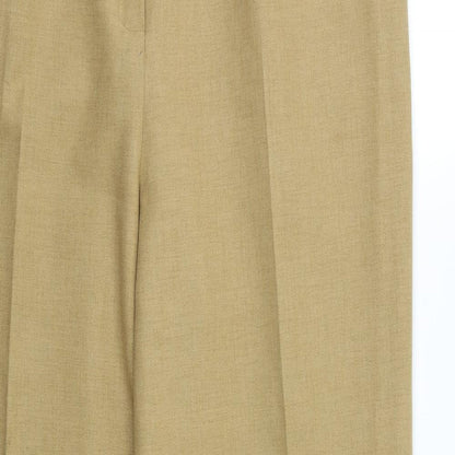 EWM Womens Beige   Dress Pants Trousers Size 16 L28 in