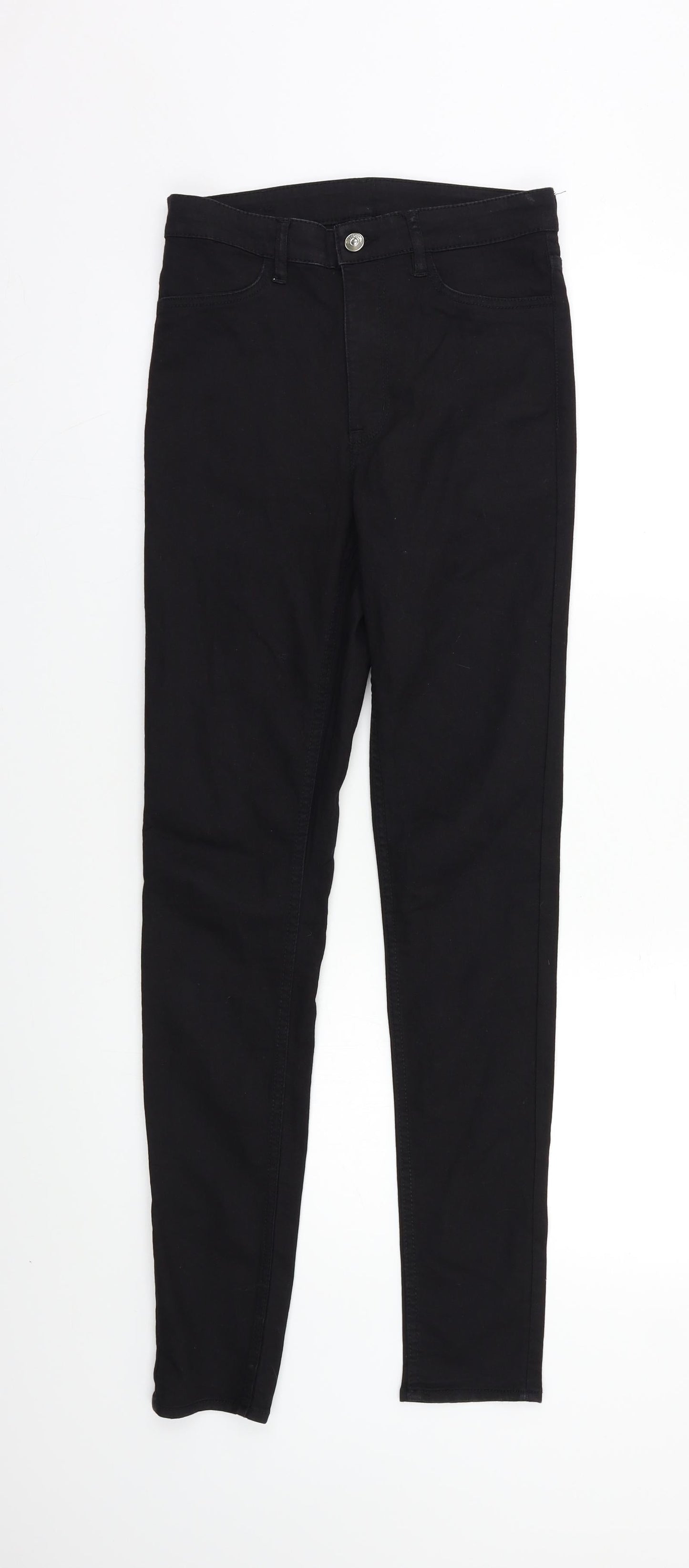 Womens UK Size 8 H&M Regular Fit Skinny Black Jeans