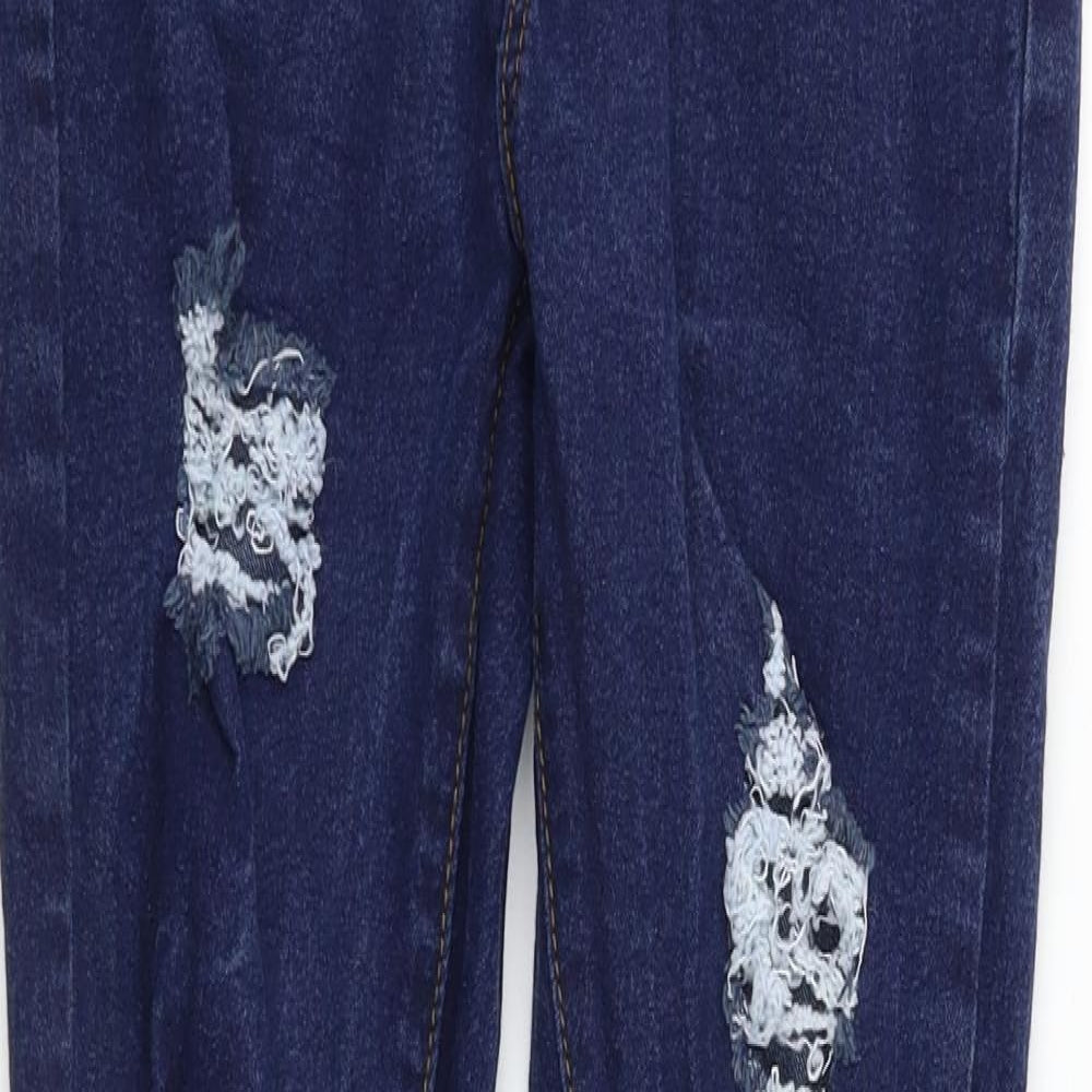 Boohoo Womens Blue   Skinny Jeans Size 8 L30 in