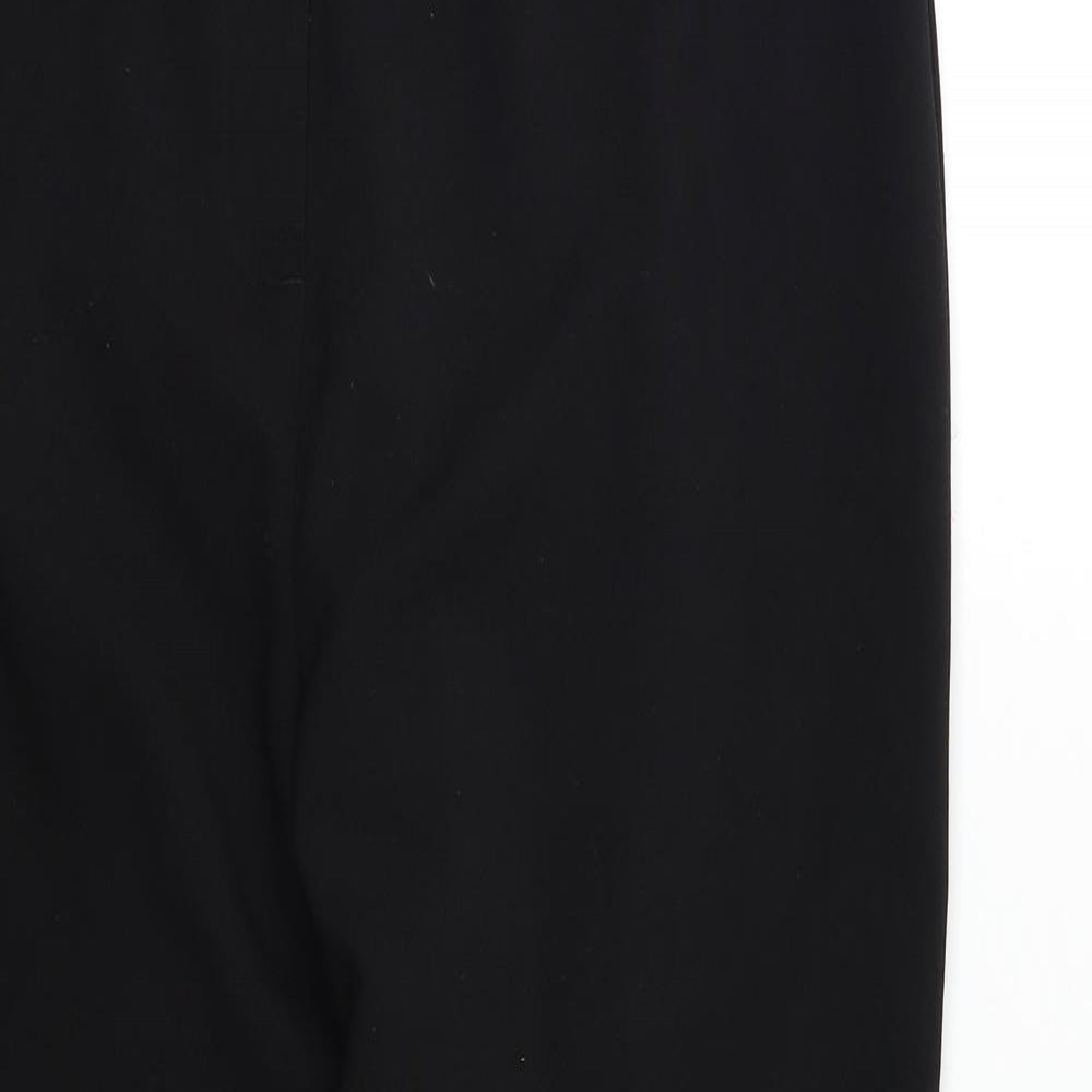 Womens UK Size 14 Papaya Regular Fit Dress Pants Black Trousers