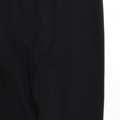 Womens UK Size 14 Papaya Regular Fit Dress Pants Black Trousers