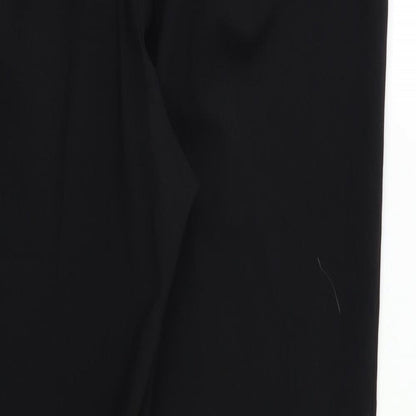 Womens UK Size 14 Papaya Regular Fit Dress Pants Black Trousers