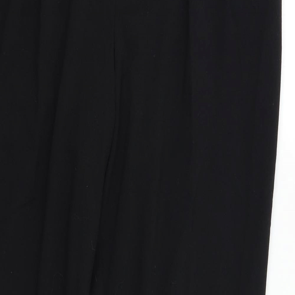 M &Co Womens Black   Dress Pants Trousers Size 14 L25 in