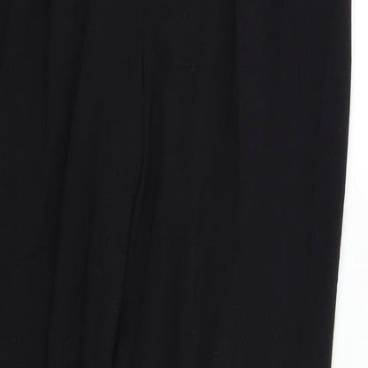 M &Co Womens Black   Dress Pants Trousers Size 14 L25 in