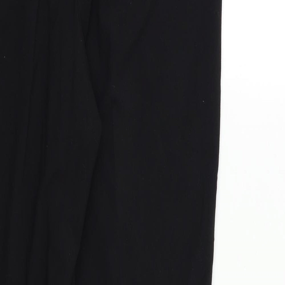 M &Co Womens Black   Dress Pants Trousers Size 14 L25 in