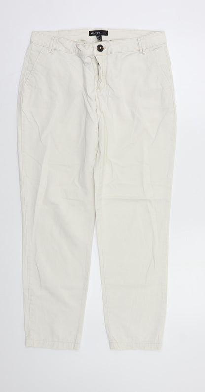 Mango Womens White   Skinny Jeans Size 10 L25 in