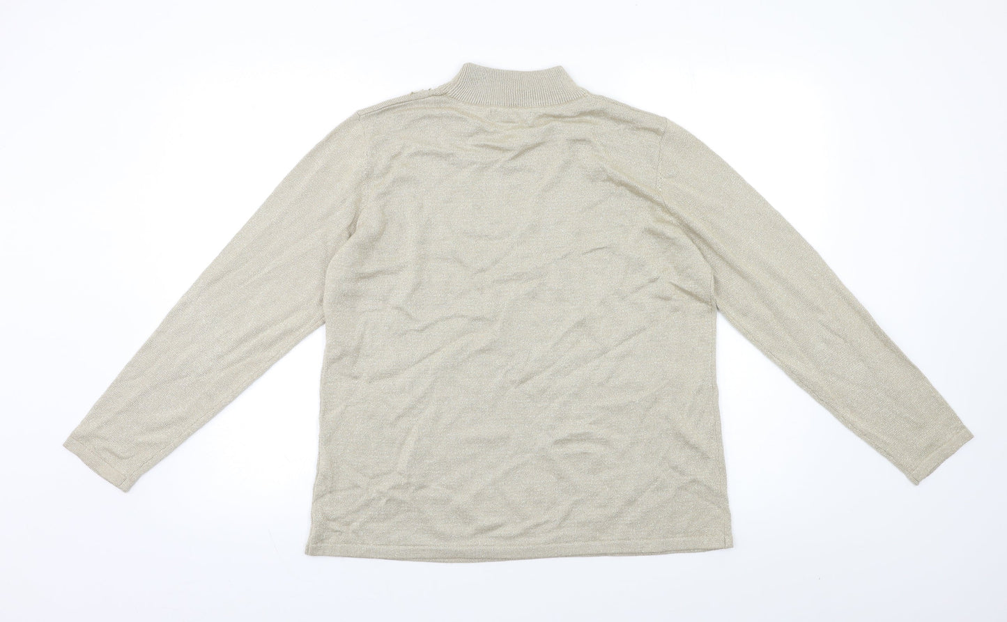 Womens UK Size M Bonmarché Beige Pullover Jumper