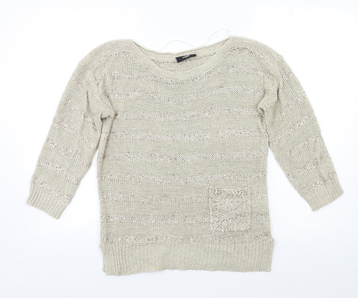 Womens UK Size S Wallis Beige Pullover Jumper