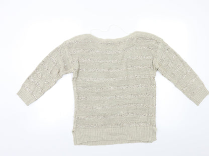 Womens UK Size S Wallis Beige Pullover Jumper