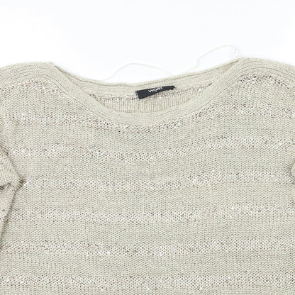 Womens UK Size S Wallis Beige Pullover Jumper