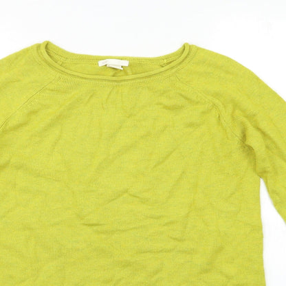 Womens UK Size S H&M Yellow Pullover Jumper