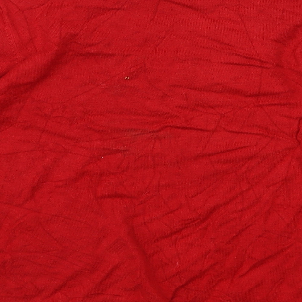Womens UK Size S BM Red Pullover Jumper