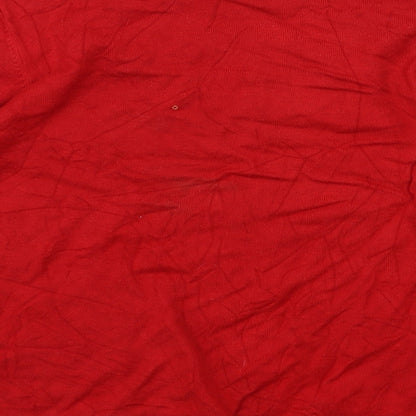 Womens UK Size S BM Red Pullover Jumper