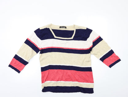 Womens UK Size L Alexara Multicoloured Pullover Jumper