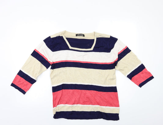 Womens UK Size L Alexara Multicoloured Pullover Jumper