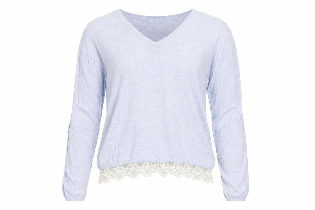 Womens UK Size M Preworn Blue Pullover Jumper