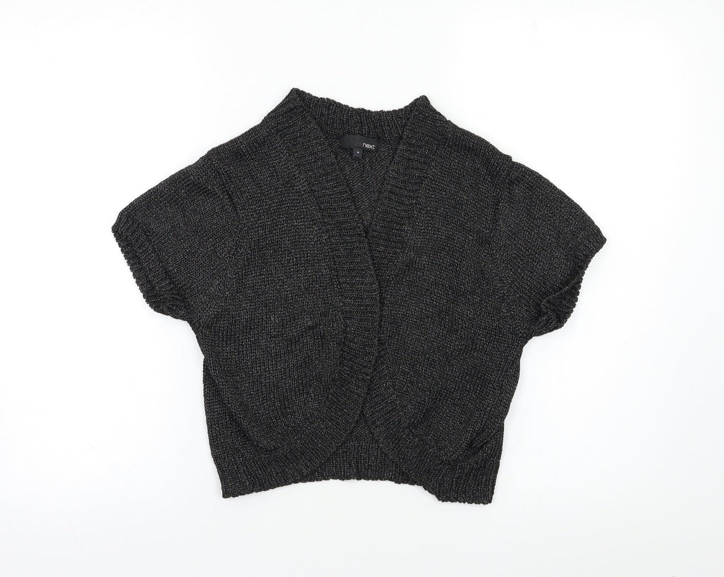 Womens UK Size 14 NEXT Black Shrug Jumper