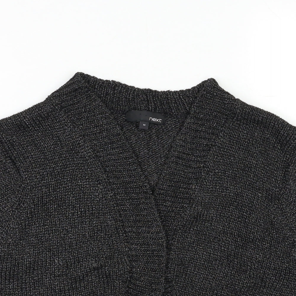 Womens UK Size 14 NEXT Black Shrug Jumper