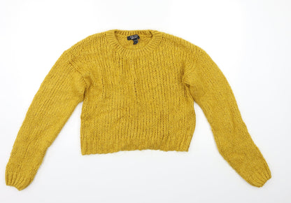 New Look Girls Yellow   Pullover Jumper Size 14 Years