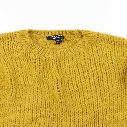 New Look Girls Yellow   Pullover Jumper Size 14 Years