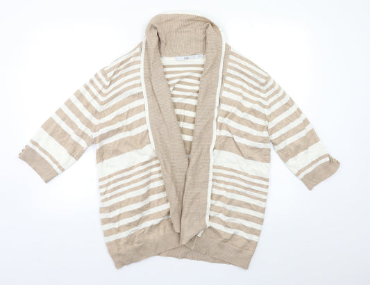 Womens UK Size XL Isle Beige Cardigan Jumper