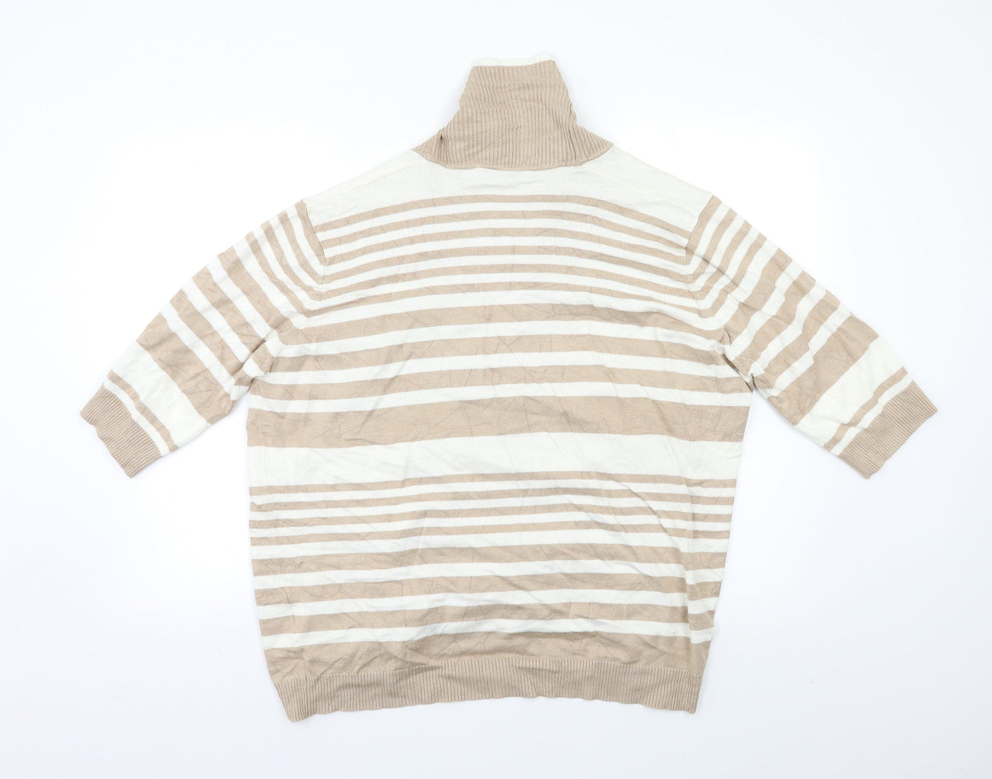 Womens UK Size XL Isle Beige Cardigan Jumper