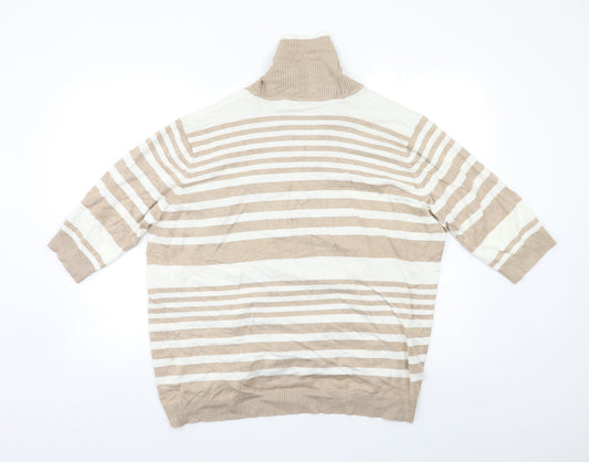 Womens UK Size XL Isle Beige Cardigan Jumper