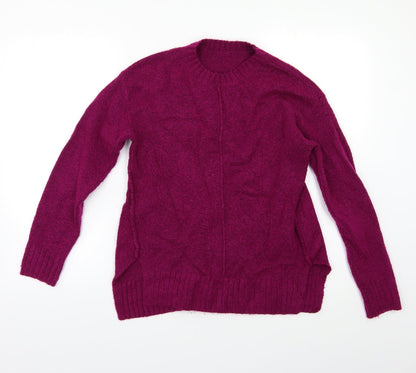 Womens UK Size S Preworn Purple Pullover Jumper