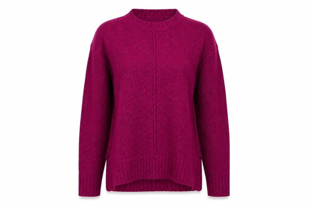 Womens UK Size S Preworn Purple Pullover Jumper