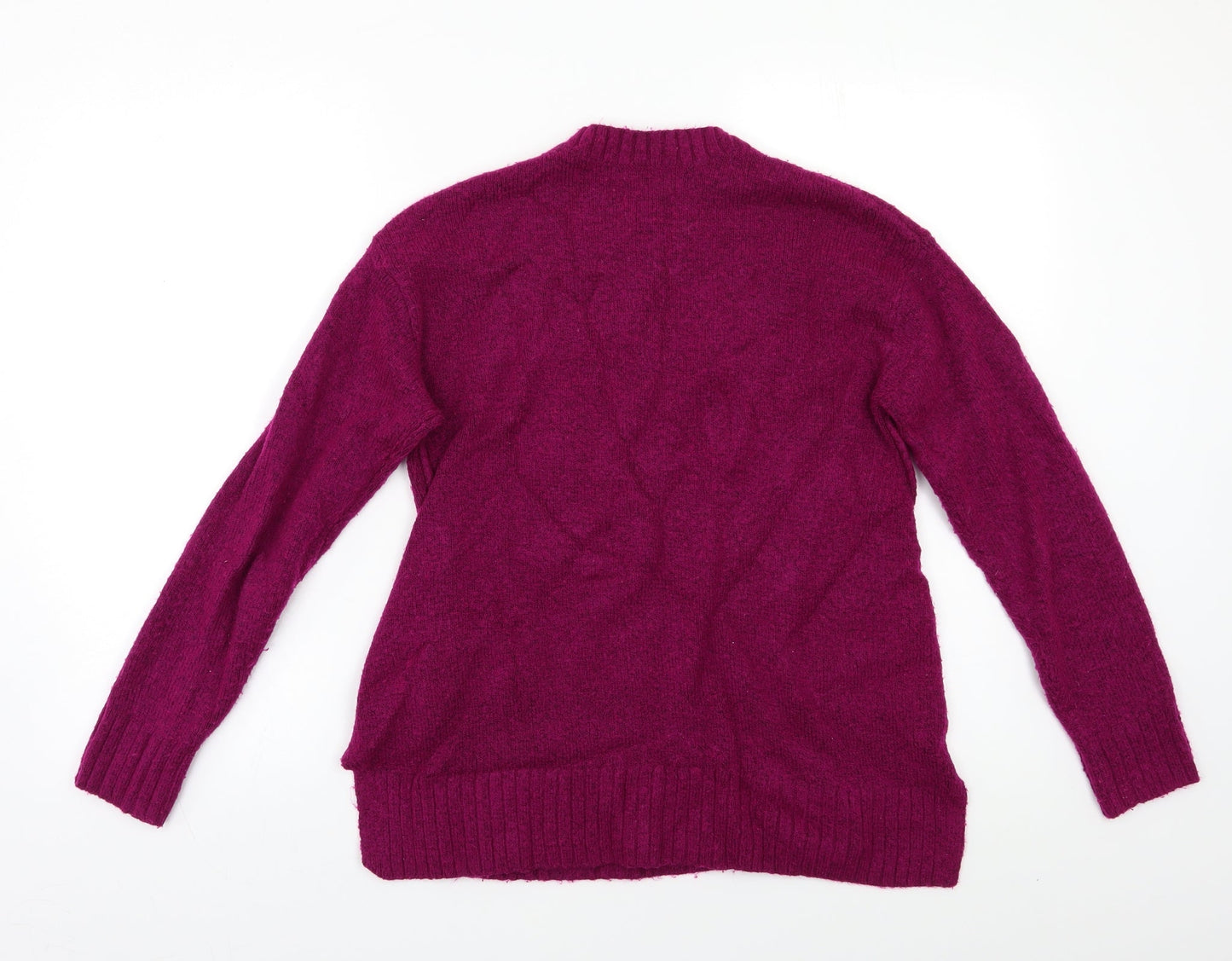 Womens UK Size S Preworn Purple Pullover Jumper