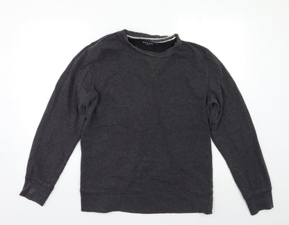 Mens UK Size L Brave Soul Grey Pullover Sweatshirt