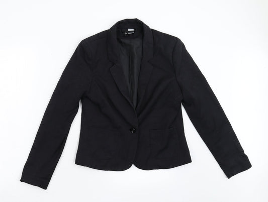 Divided Womens Black   Jacket Blazer Size 12