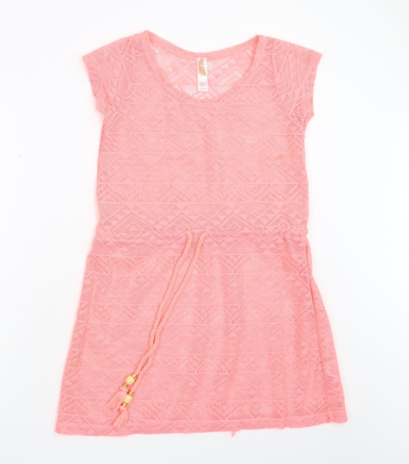 Womens UK Size 8 Ocean Club Pink Basic Blouse