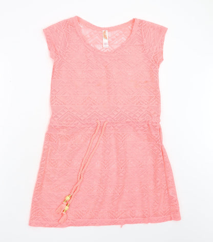Womens UK Size 8 Ocean Club Pink Basic Blouse