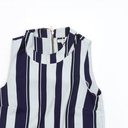 Womens UK Size 8 River Island Multicoloured Basic Blouse